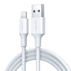 Kabel UGREEN US155 USB-A/Lightning 2.4A 0.5m (biały)