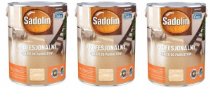 Sadolin Prof Lakier Do Parkietów Półmat 15l Zestaw