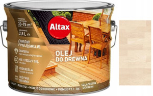 Altax Zabezpieczający Olej Do Drewna Bielony 2.5l