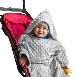 Baby Wrapi - Kocyk Z Rękawami - Szary
