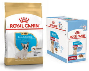 Royal Canin French Bulldog Puppy 10kg + 10x140g