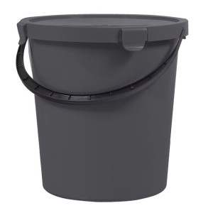 Wiadro z pokrywą plast team berry 5l ciemnoszare