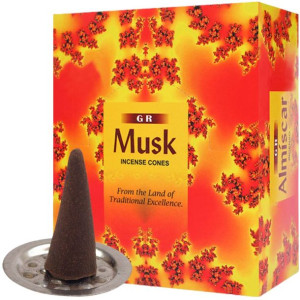 Kadzidełka Stożkowe GR Incense - Musk 10 sztuk