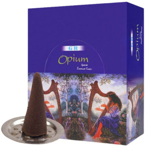 Kadzidełka Stożkowe GR Incense - Opium 10 sztuk