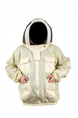 Bluza rozpinana XL kapelusz beżowa z wentylacją