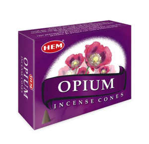 Kadzidełka Stożkowe HEM - Opium 10 sztuk