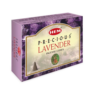 Kadzidełka Stożkowe HEM - Precious Lavender (Szlachetna Lawenda) 10 sztuk