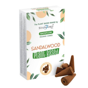 Kadzidełka Roślinne Backflow Stamford  - Sandalwood 12 sztuk