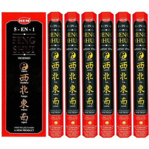 Kadzidełka HEM Feng Shui (5in1) 120 sztuk