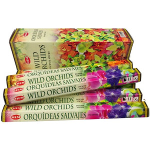 Kadzidełka HEM Wild Orchids (Dzikie Orchidee) 120 sztuk