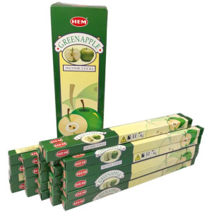 Kadzidełka HEM Green Apple (zielone jabłko) 200 sztuk