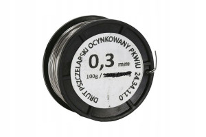 Drut do ramek pszczelich ocynkowany 0,3 mm - 100g