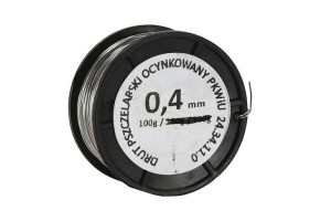 Drut do ramek pszczelich ocynkowany 0,4 mm - 100g