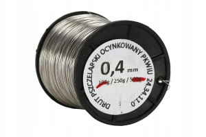 Drut do ramek pszczelich ocynkowany 0,4 mm - 250g