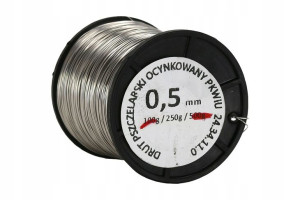 Drut do ramek pszczelich ocynkowany 0,5 mm - 250g