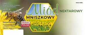 Etykiety duże na miód naktarowy mniszkowy 100szt