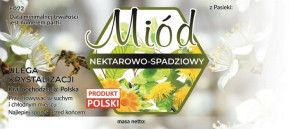 Etykiety na miód nektarowo spadziowy - 100szt