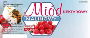 Etykiety na miód nektarowy malinowy op.100szt.