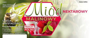 Etykiety na miód nektarowy malinowy op.100szt.