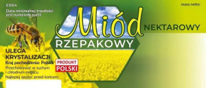 Etykiety na miód rzepakowy opakowanie 100 szt