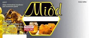 Etykiety na miód uniwersalne opakowanie 100 szt