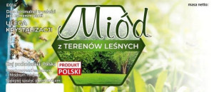 Etykiety na miód z Terenów Leśnych op.100 szt