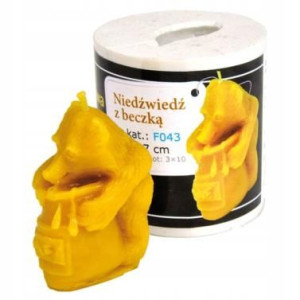 Forma silikonowa - NIEDŹWIEDŹ Z BECZKĄ 7 cm