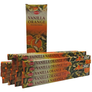 Kadzidełka HEM Vanilla Orange (Wanilia z Pomarańczą) 200 sztuk