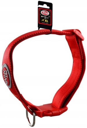Pet Nova Obroża nylonowa XL 2,5cm 33-52cm czerwona
