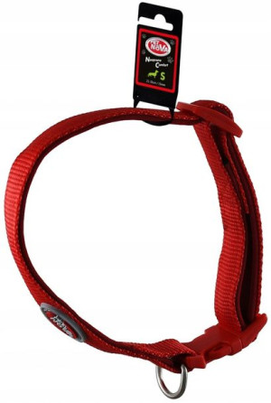 Pet Nova Obroża nylonowa S 1,5cm 25-40cm czerwona