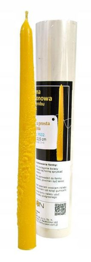 Forma silikonowa - ŚWIECA PROSTA OZDOBNA 22,5 cm
