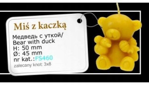 Forma silikonowa MIŚ Z KACZKĄ