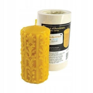 Forma silikonowa walec celtycka świeca - 13,5cm