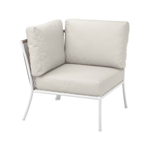 IKEA SEGERON Narożnik z poduszką biały/beżowy/Froson/Duvholmen beżowy