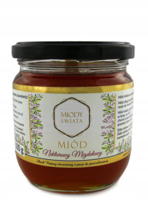 Miód Nektarowy Migdałowy 0,5kg Miody Świata