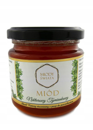Miód Nektarowy Tymiankowy 250g Miody Świata 4Bee