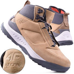 Buty Męskie Zimowe 4F Tundra skórzane (FWINM010 83) - 43