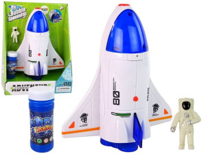 Rakieta Astronauta Maszyna Do Robienia Baniek Mydlanych Biała