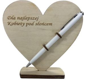 Długopis z sercem Prezent Dzień Kobiet+ grawer