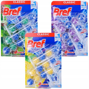 Bref Zawieszka Kostka Wc Toaleta Mix Kolor 9x50g