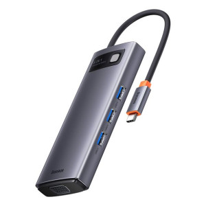 Baseus Metal Gleam Series Stacja Dokująca Hub 6 W 1 Usb Typ C - 1 X Hdmi