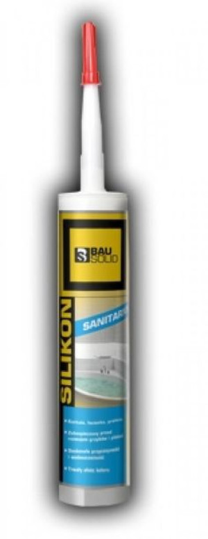 Bausolid Silikon Sanitarny Biały 280Ml
