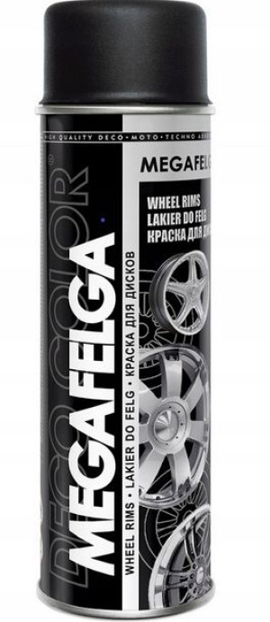 Lakier Akrylowy Spray Farba Do Felg Czarny Satyna