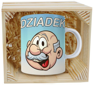 Prezent Kubek Z Nadrukiem Dla Dziadka W Skrzynce