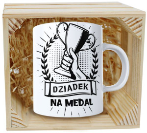 Prezent Kubek Z Nadrukiem Dla Dziadka W Skrzynce