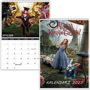 Kalendarz Ścienny A3 Alicja W Kr Czarów 2023 Y2