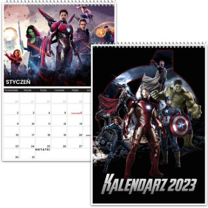 Kalendarz Ścienny A3 Avengers Marvel 2023 Y2