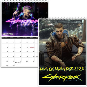 Kalendarz Ścienny A3 Cyberpunk 2077 Gra 2023 Y2