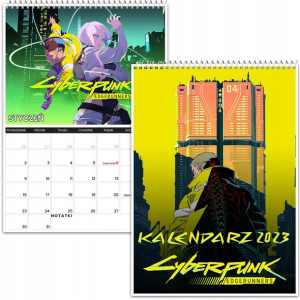 Kalendarz Ścienny A3 Cyberpunk Edgerunners 2023 Y2