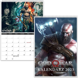 Kalendarz Ścienny A3 God Of War Gra 2023 Y2